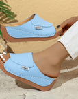 Trendy Wide Stripe Slippers – Soft, Easy-to-Style Slides for Relaxed Summer Comfort