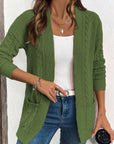 Women's Knitted Long Buttons Cardigan