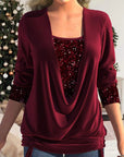 Elegant Sequin Detail Top