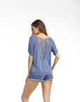 Loose Fit Hollow Floral Summer Shirt