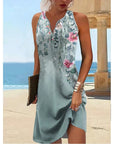 Women's Floral Print Long Dress
