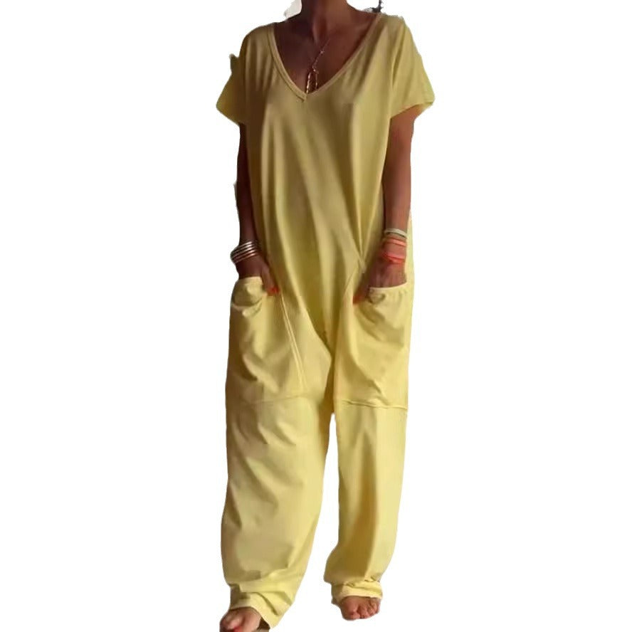 Soft Cotton V-Neck Dress