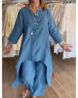 Breathable Cotton Linen Two Piece set