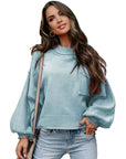 Women's Long Sleeve Round Neck Knitted Sweater