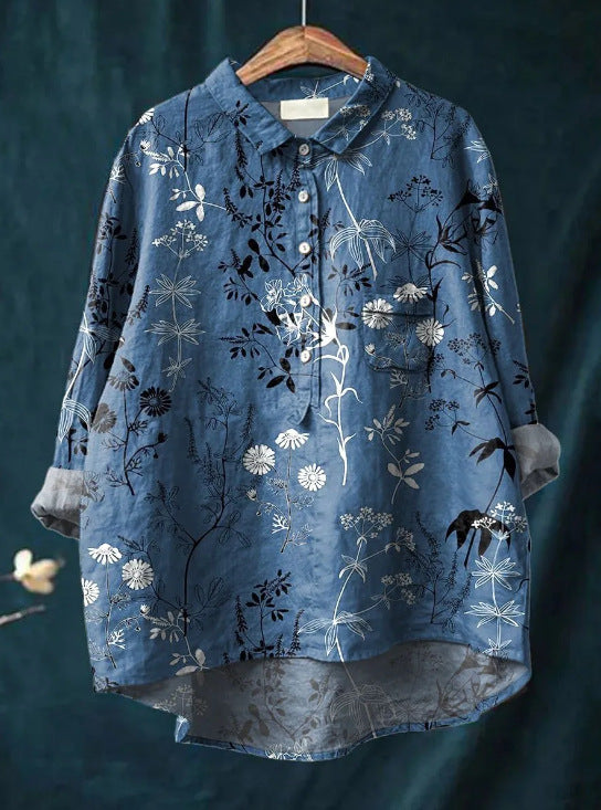 Chic Floral Blouse with Trendy Style