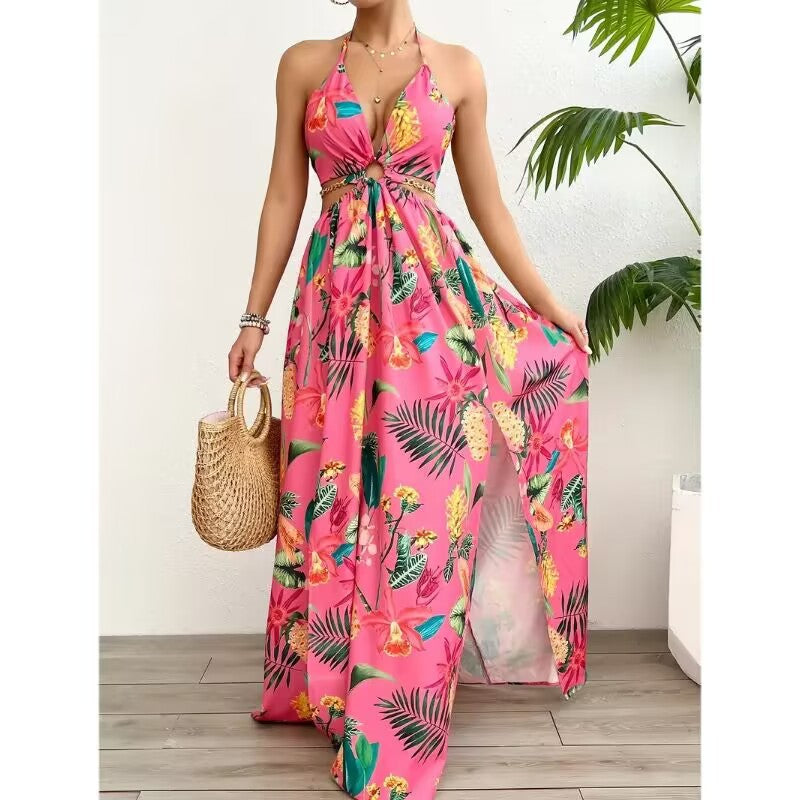 Boho Spaghetti Strap Maxi Dress