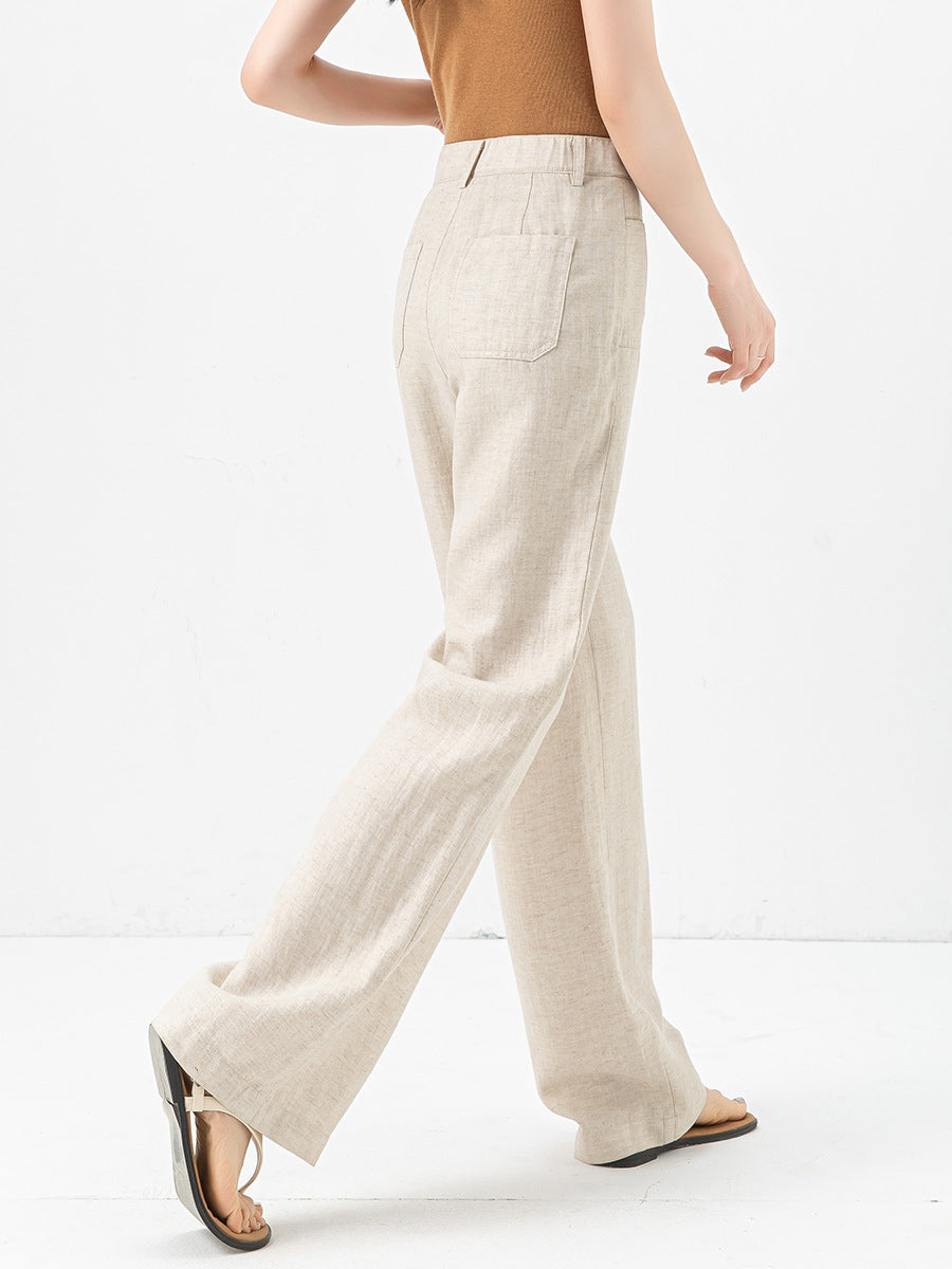 Women’s Ice Silk Straight Leg Trousers