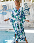 Wildflower Print Wrap Dress with Flowing Fit