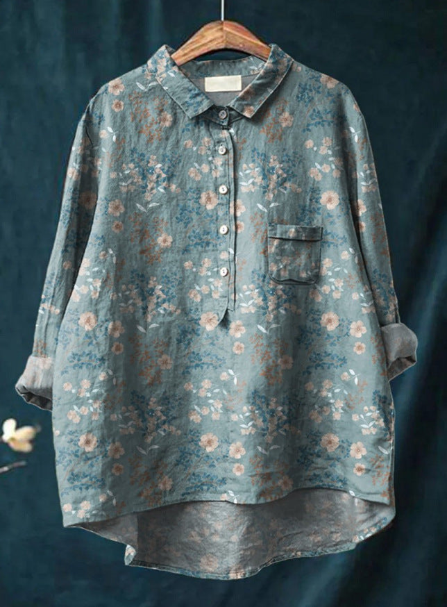 Chic Floral Blouse with Trendy Style