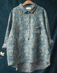 Chic Floral Blouse with Trendy Style