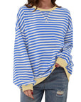 Long Sleeve Striped Pullover Casual Shirt