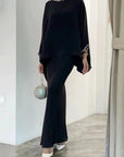 Two-Piece Pearl Floor-Length Gown