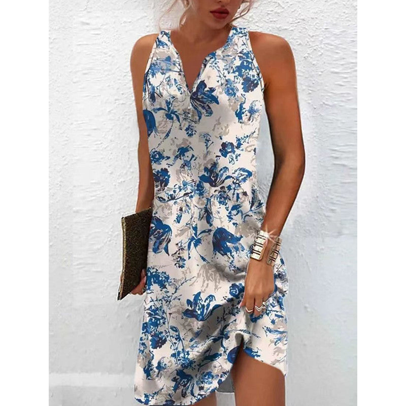Women's Floral Print Long Dress