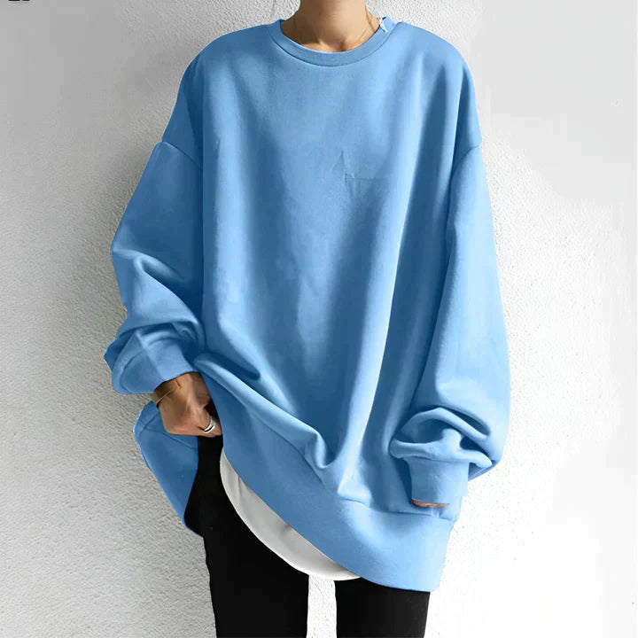 Oversized Round Neck Sweatshirt for Women