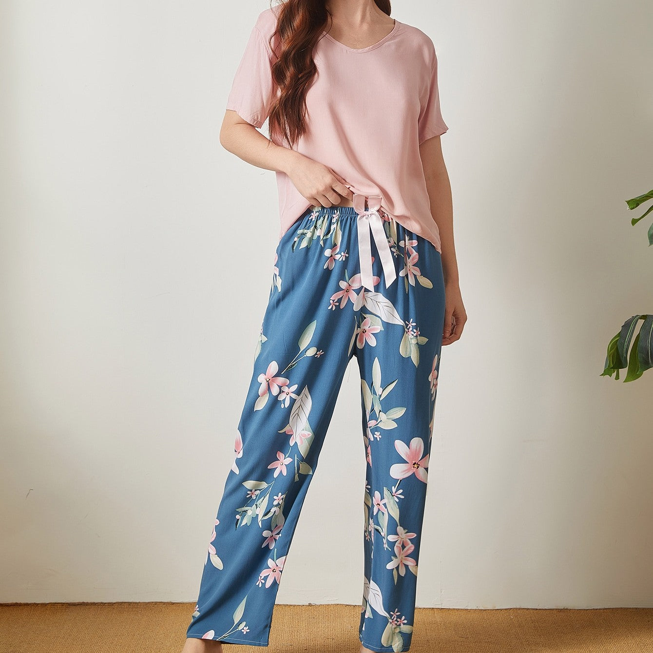 Summer Cotton Crepe Loungewear Set