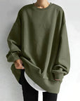Oversized Round Neck Sweatshirt for Women