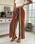 Casual Stripe Print Pant