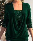Elegant Sequin Detail Top