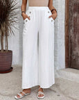 Elastic Waist Loose Casual Trousers