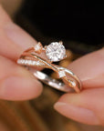Women’s Rose Gold Moissanite Ring