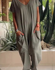 Soft Cotton V-Neck Dress