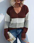 Cross-Border V-neck Sweater Women's Top