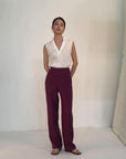 Women’s Ice Silk Straight Leg Trousers