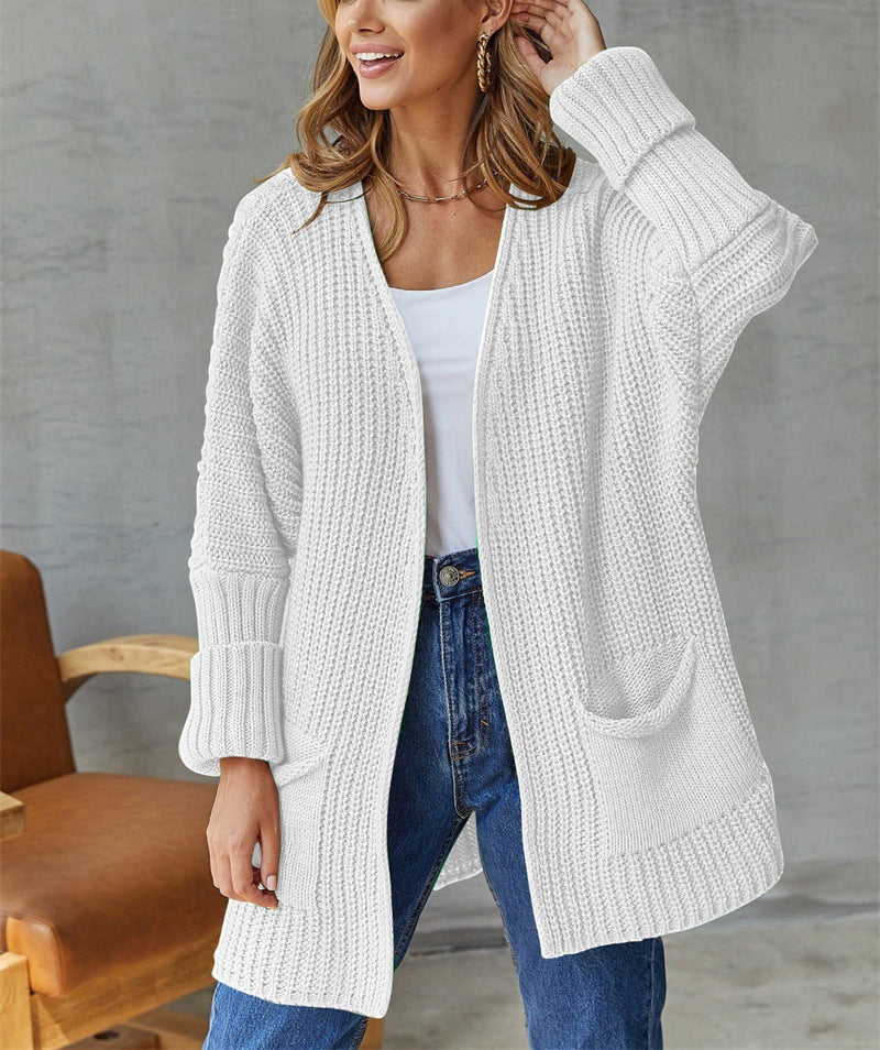 Women Knitted Casual Vintage Long Sleeve Cardigan