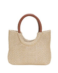 Korean-Style Woven Straw Handbag