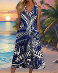 Comfort Stripe Sleeveless Dress