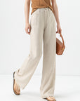 Women’s Ice Silk Straight Leg Trousers