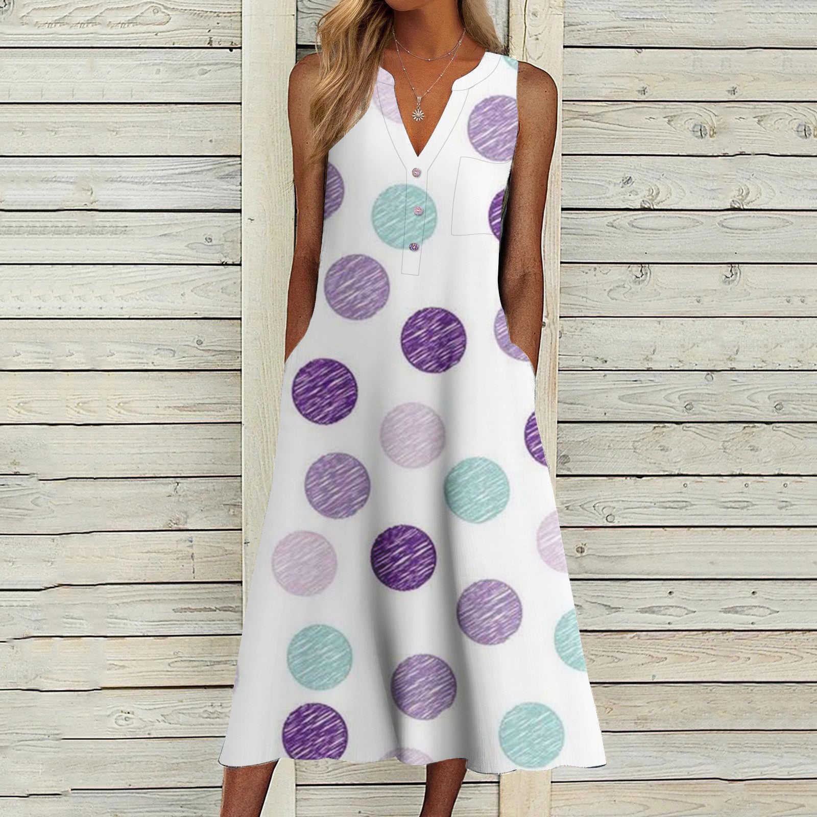 Ocean Breeze Sleeveless Dress