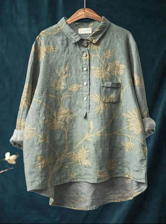 Chic Floral Blouse with Trendy Style