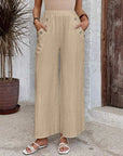 Elastic Waist Loose Casual Trousers