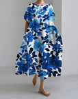 Retro Big Swing Loose Maxi Dress