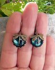Antique Gold Dragonfly Earrings