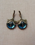 Antique Gold Dragonfly Earrings