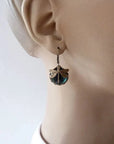 Antique Gold Dragonfly Earrings