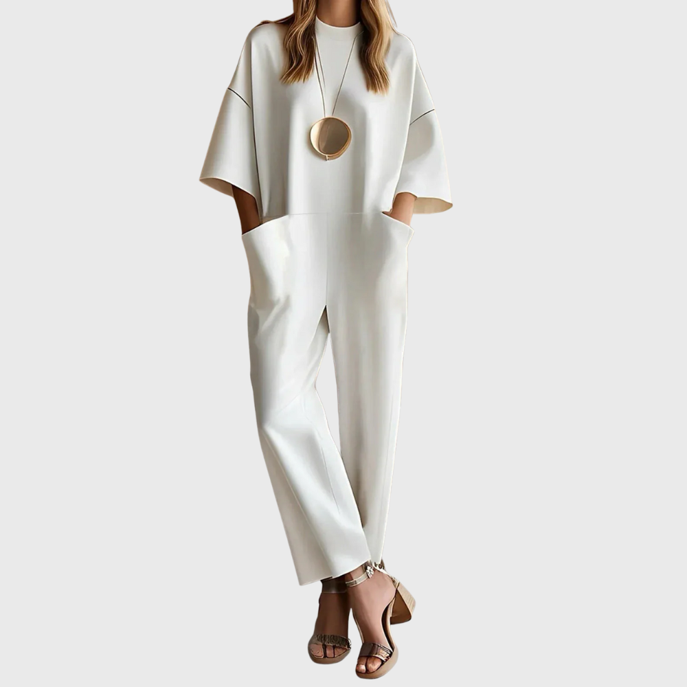 Women’s Elegant Short Sleeve Jumpsuit