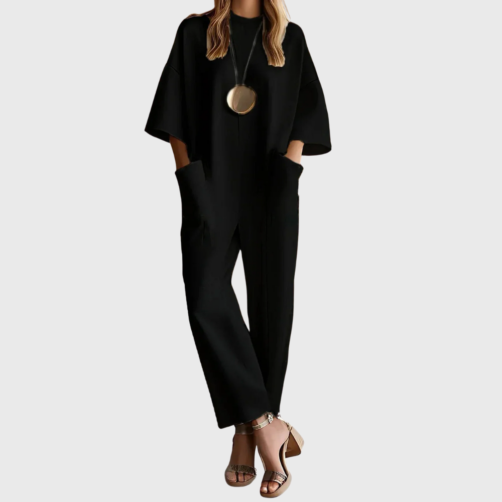 Women’s Elegant Short Sleeve Jumpsuit