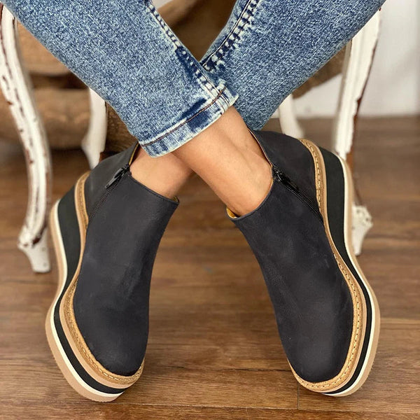 Elegant Zipper Waterproof Boots