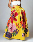 Women's Floral Stylish Print High-Waisted Skirt