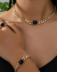 Refined Jewelry Set with Delicate Shine