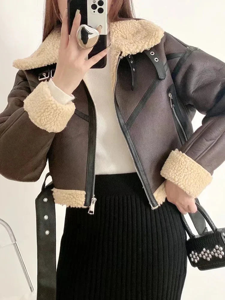 Oversized Hip-Hop Leather Jacket