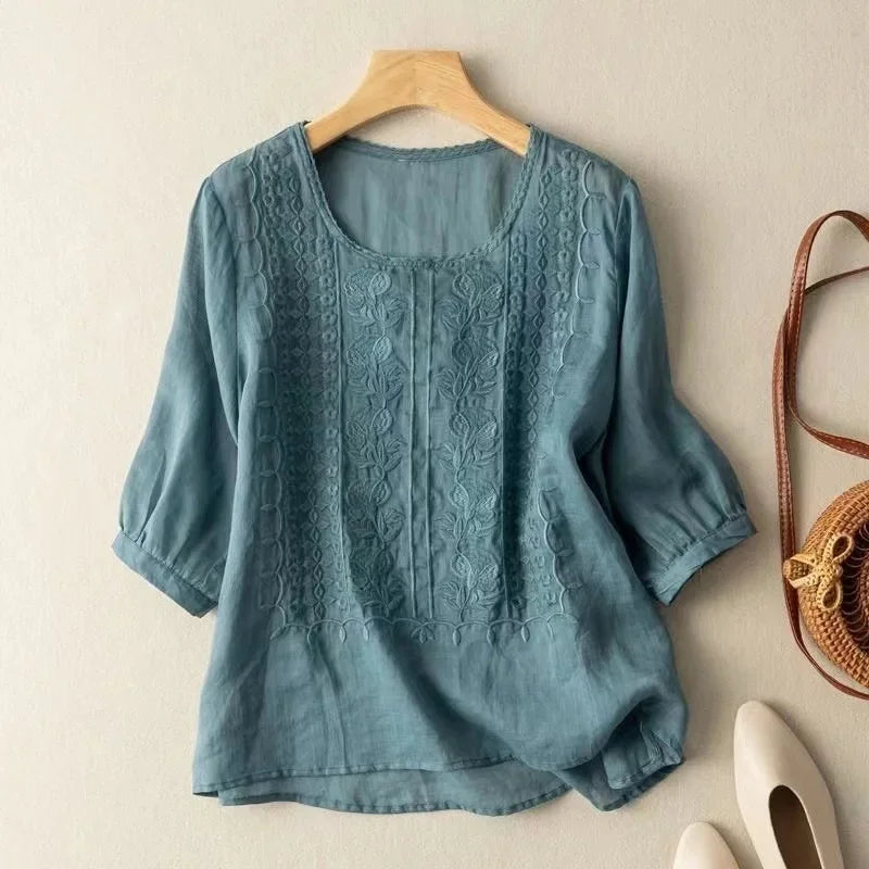 Graceful Embroidered Blouse Design