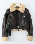 Oversized Hip-Hop Leather Jacket