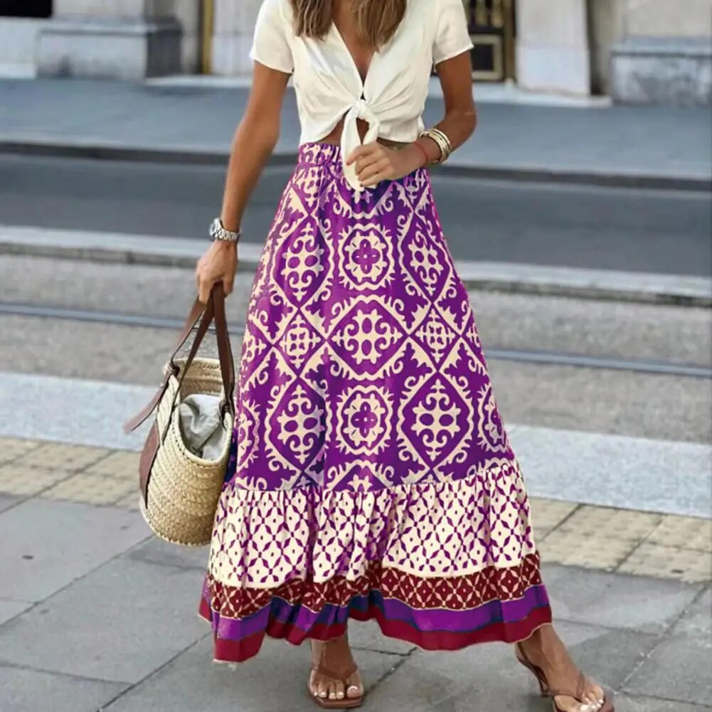 High-Waisted Summer Skirt for Women