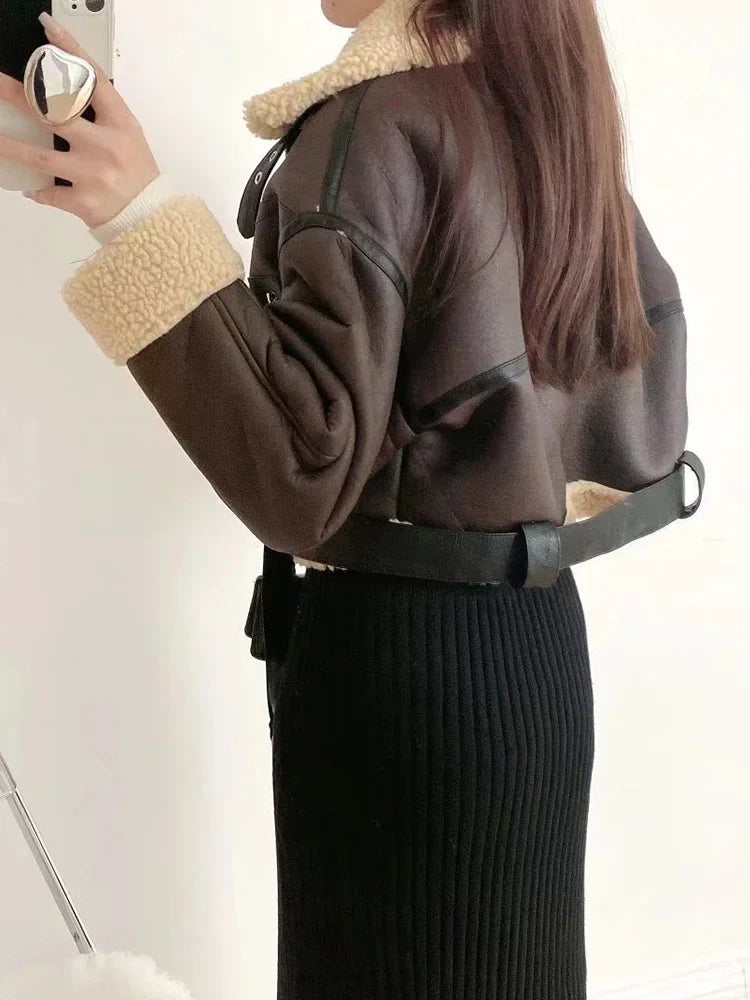 Oversized Hip-Hop Leather Jacket