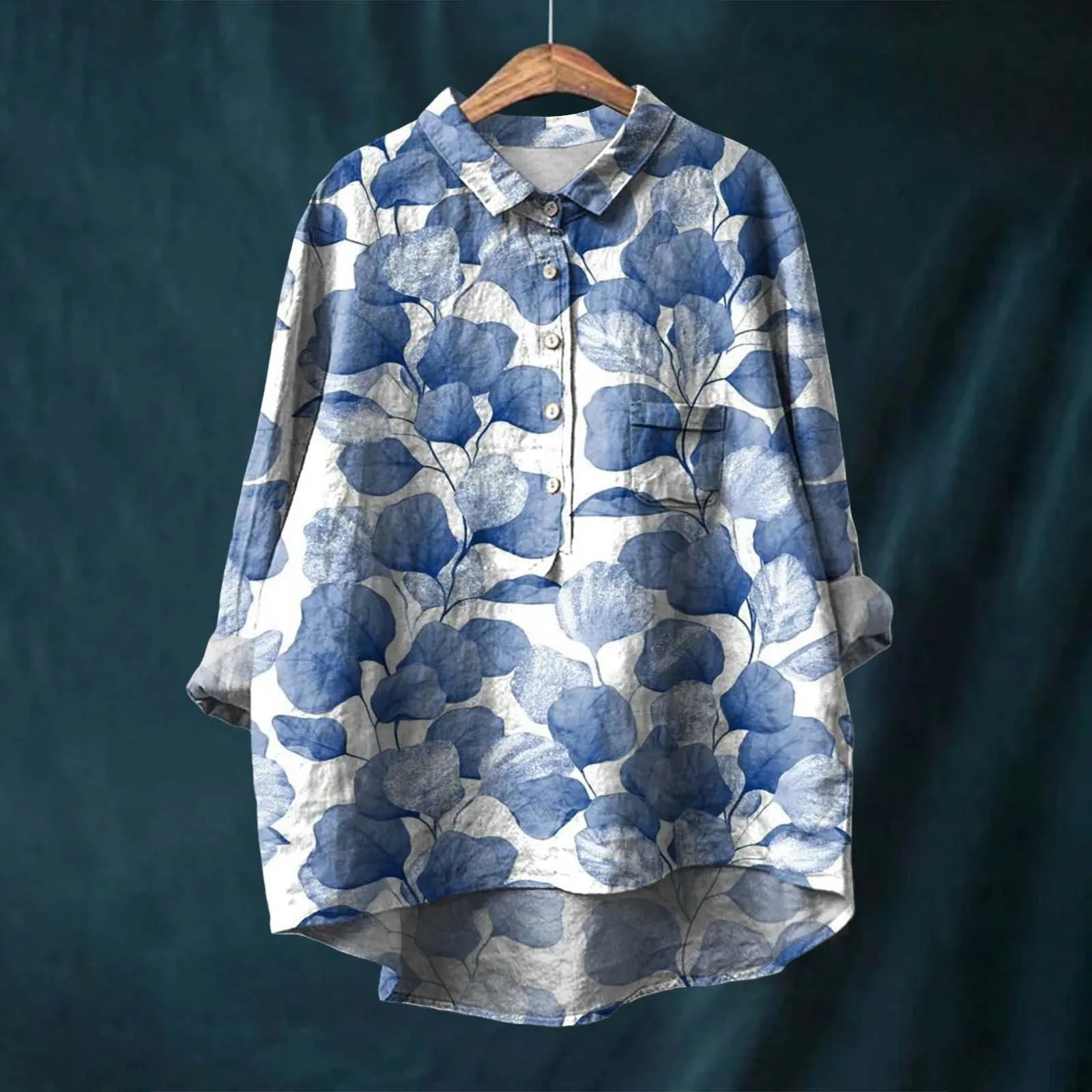 Elegant Long Sleeve Floral Shirt