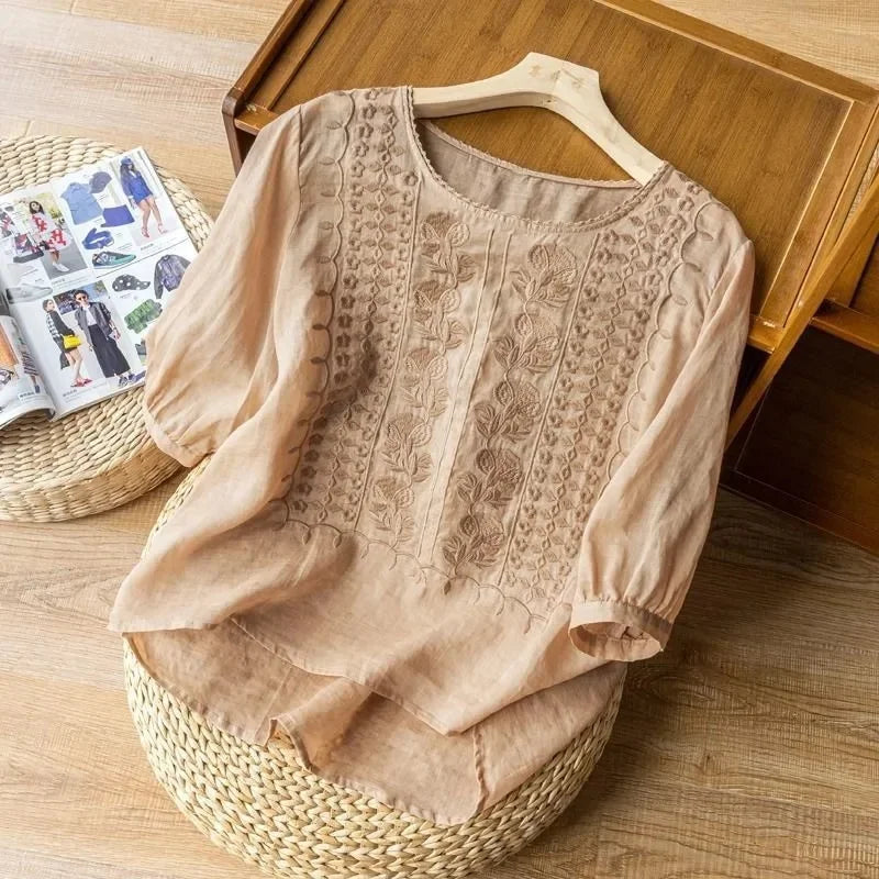 Graceful Embroidered Blouse Design